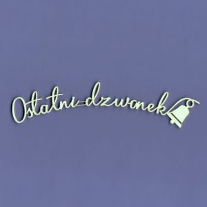 Tekturka Crafty Moly Napis G3 - Ostatni dzwonek 2